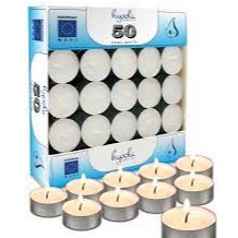 CASA PIU' CAN TEALIGHTS X 50 BIANCHE