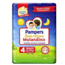 PAMPERS PANN SOLE E LUNA MUT MAXI DA 15