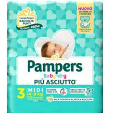 PAMPERS PANN DRY MIDI DA 20