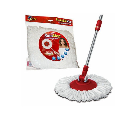 ROLL MOP RED C/2 RICAMBI MICROFIBRA