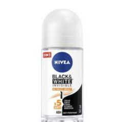 NIVEA DEOD ROLL ON ML 50 BLACK E WHITE INVISIBLE FOR WOM