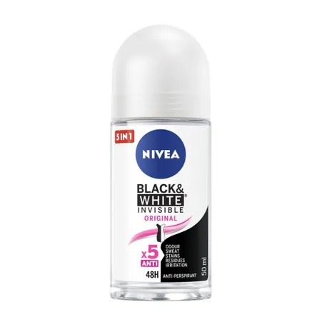 NIVEA DEOD ROLL ON ML 50 BLACK E WHITE FR