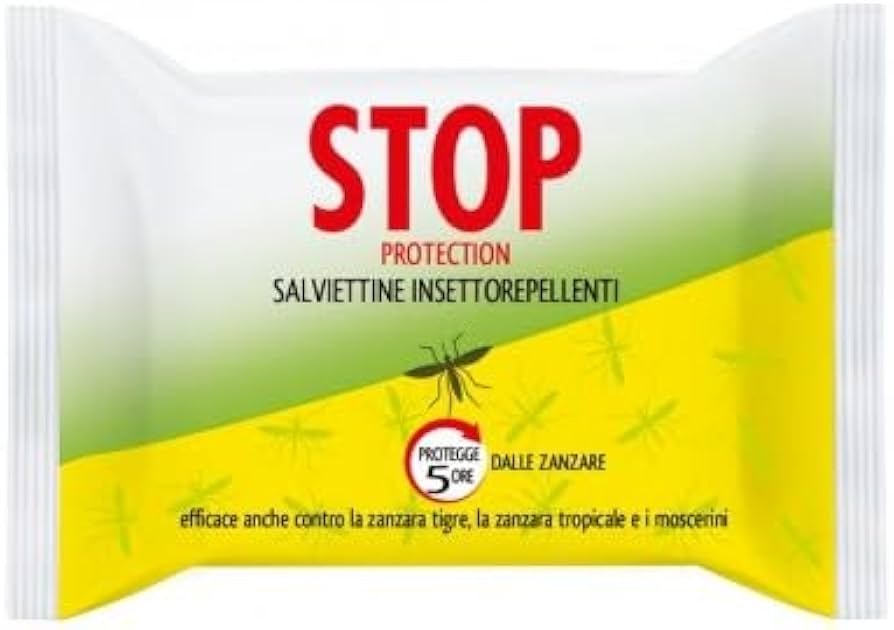 STOP ZANZARE SALVIETTINE ANTIPUNTURA 15 PZ