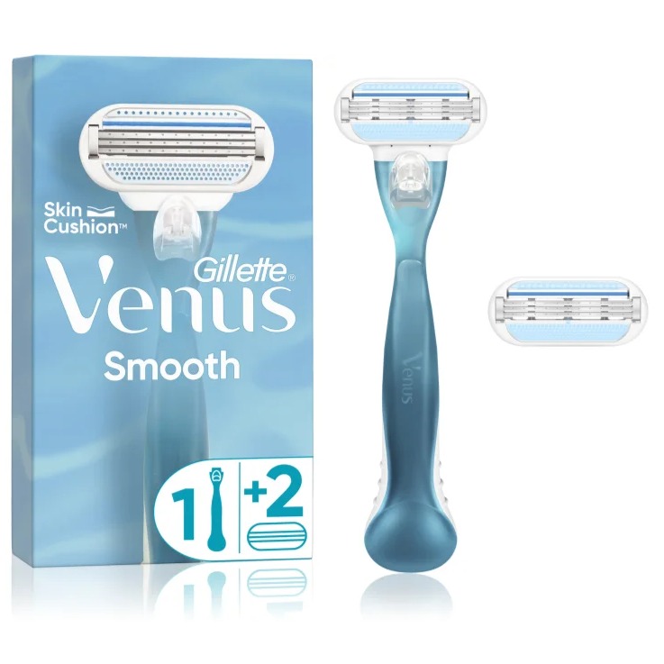 GILLETTE VENUS SMOOTH RASOIO + 2 RIC