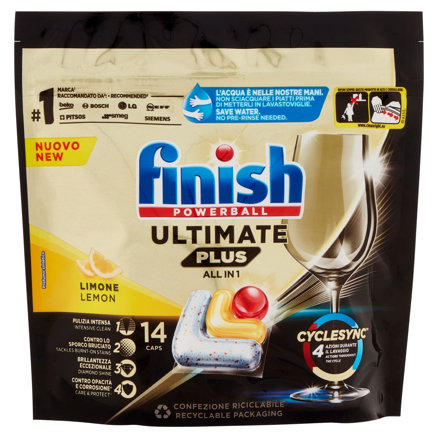 FINISH ULTIMATE 14 TABS LEMON