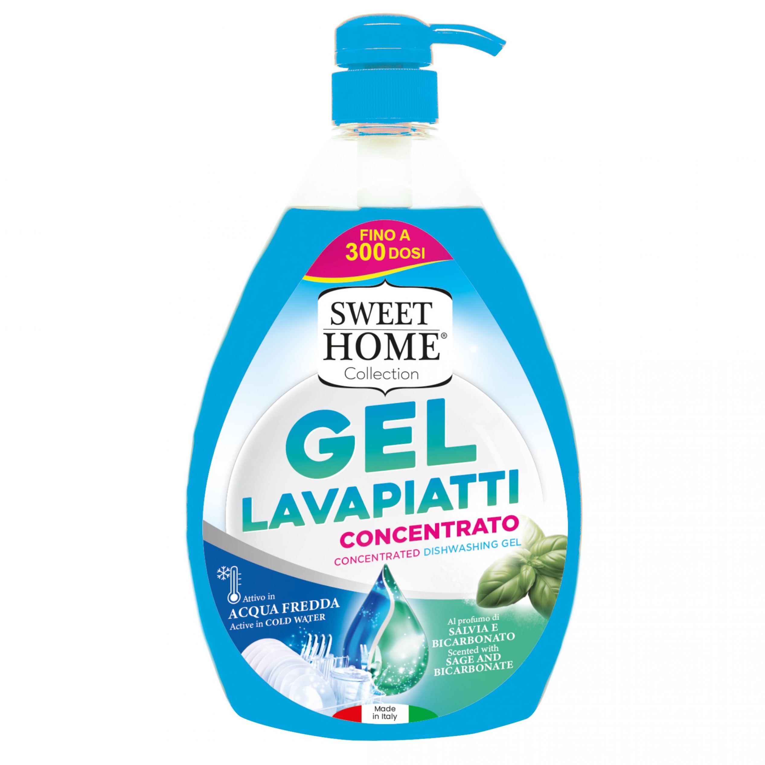 SWEET HOME GEL LAVAPIATTI SALVIA E BICARBONATO