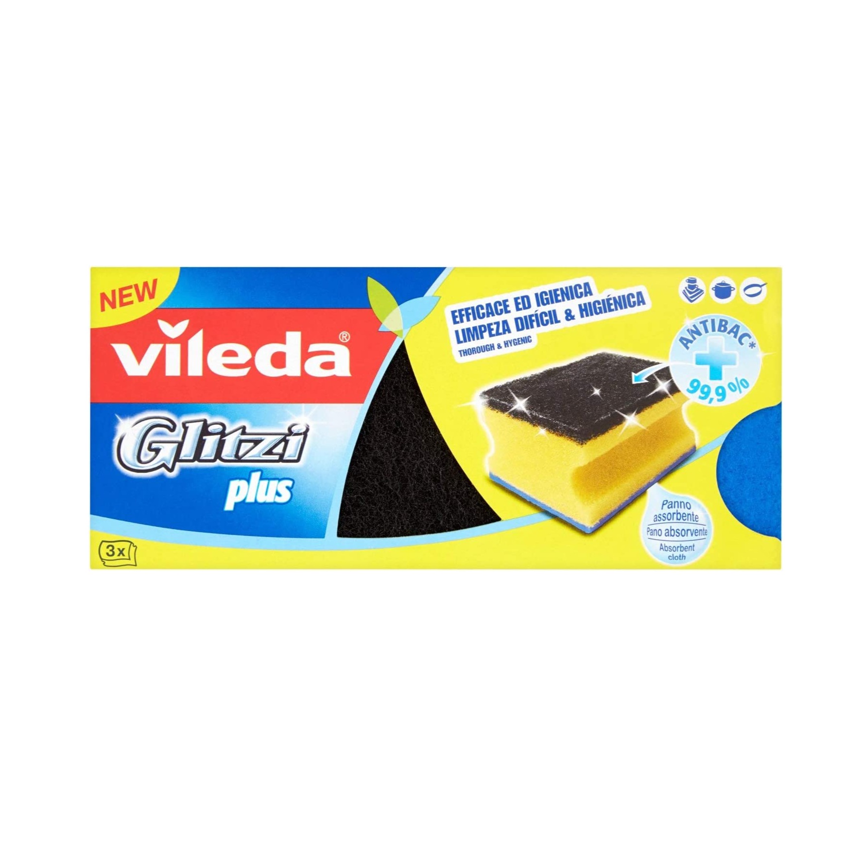 VILEDA GLITZI PLUS X 3PZ