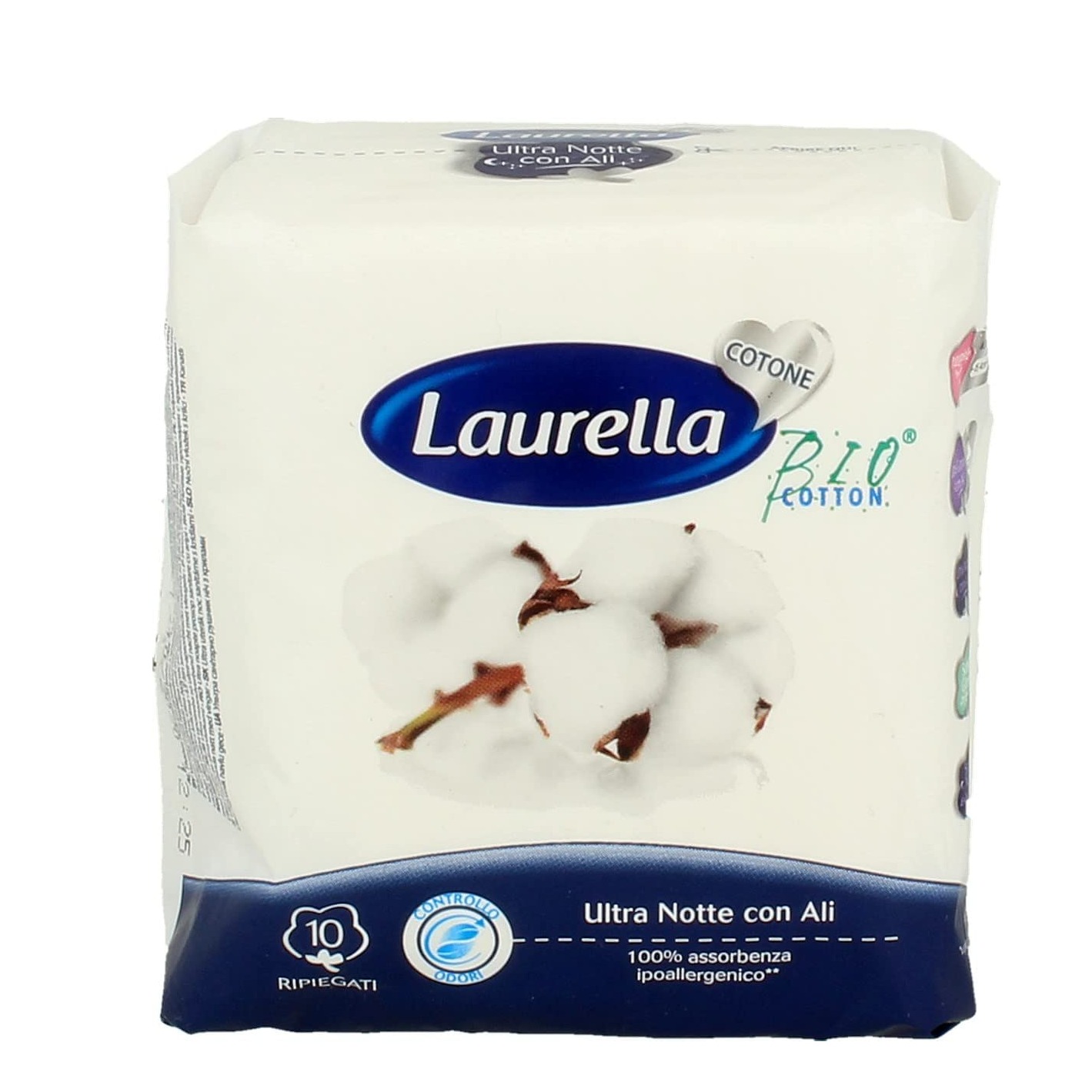 LAURELLA COTONE ULTRA NOTTE CON ALI X 10