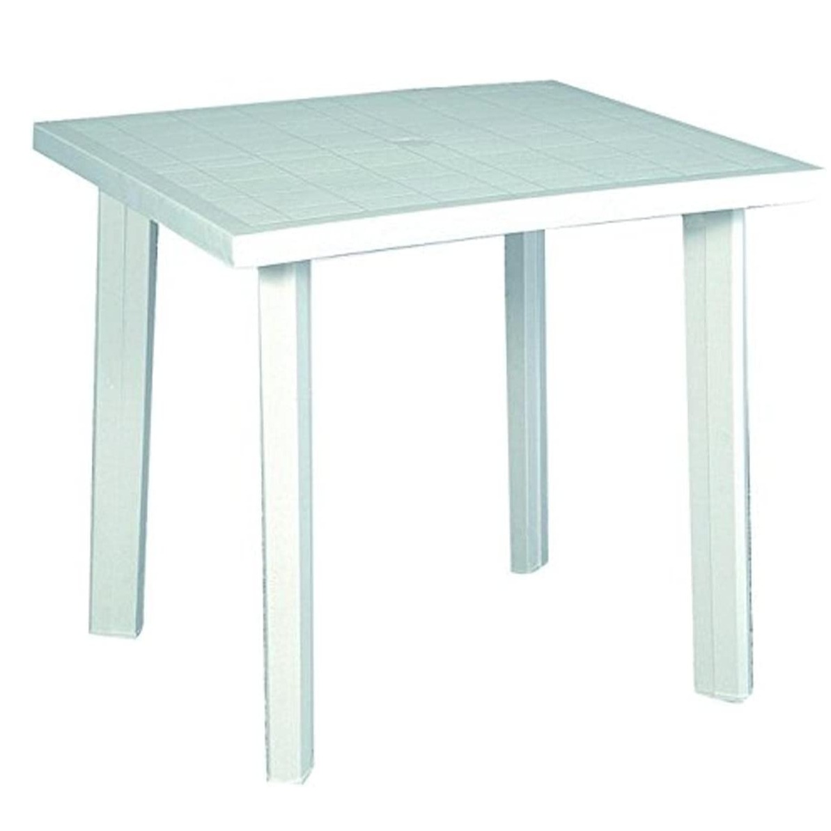 TAVOLO FIOCCO BIANCO 80X75