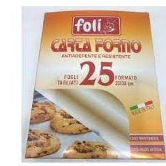 FOLI CARTA FORNO IN FOGLI 25 PZ 33X38