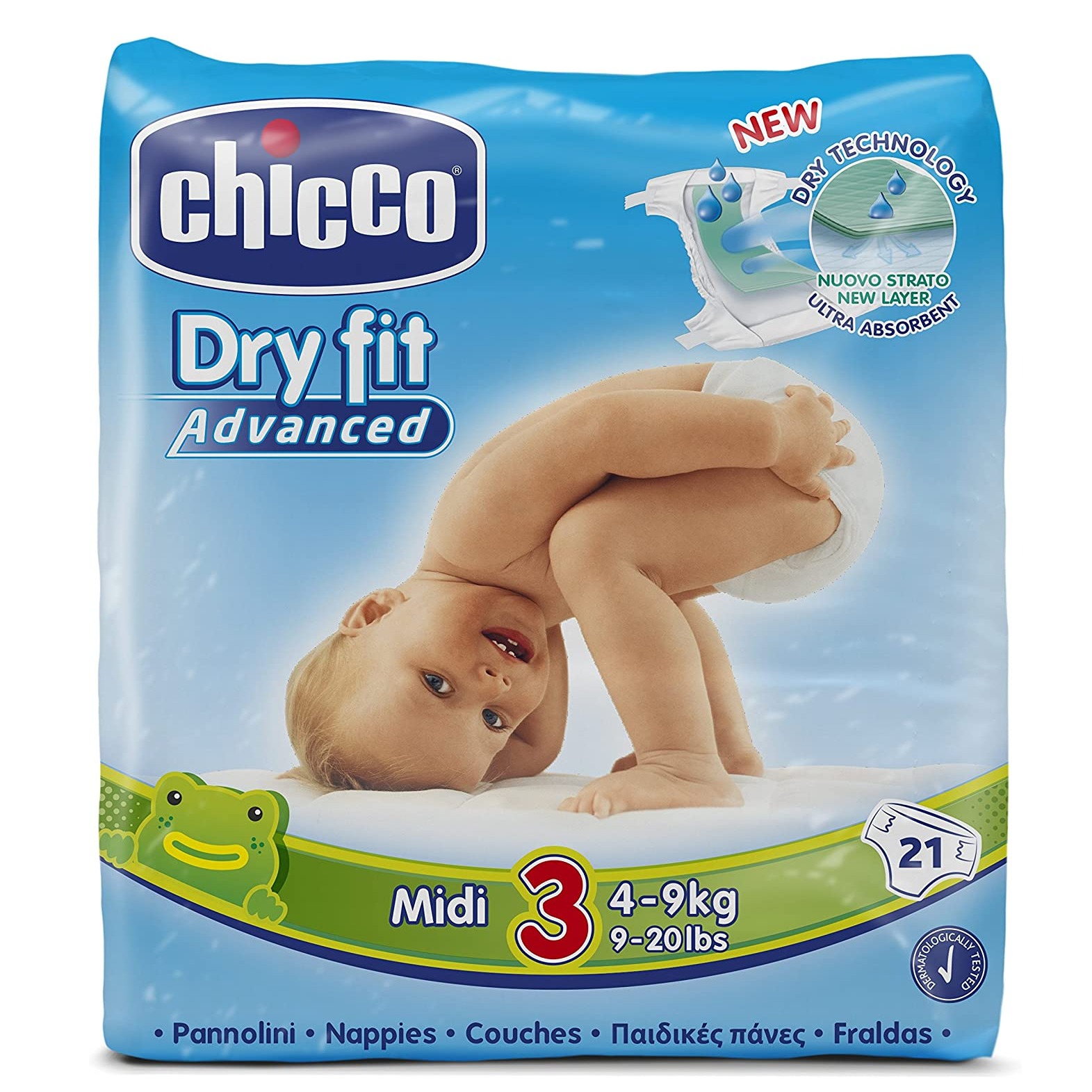 CHICCO DRY FIT MIDI X 21