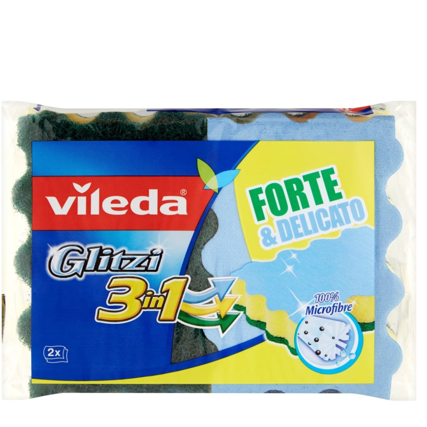 VILEDA SPUGNA GLITZI 3IN1 X 2