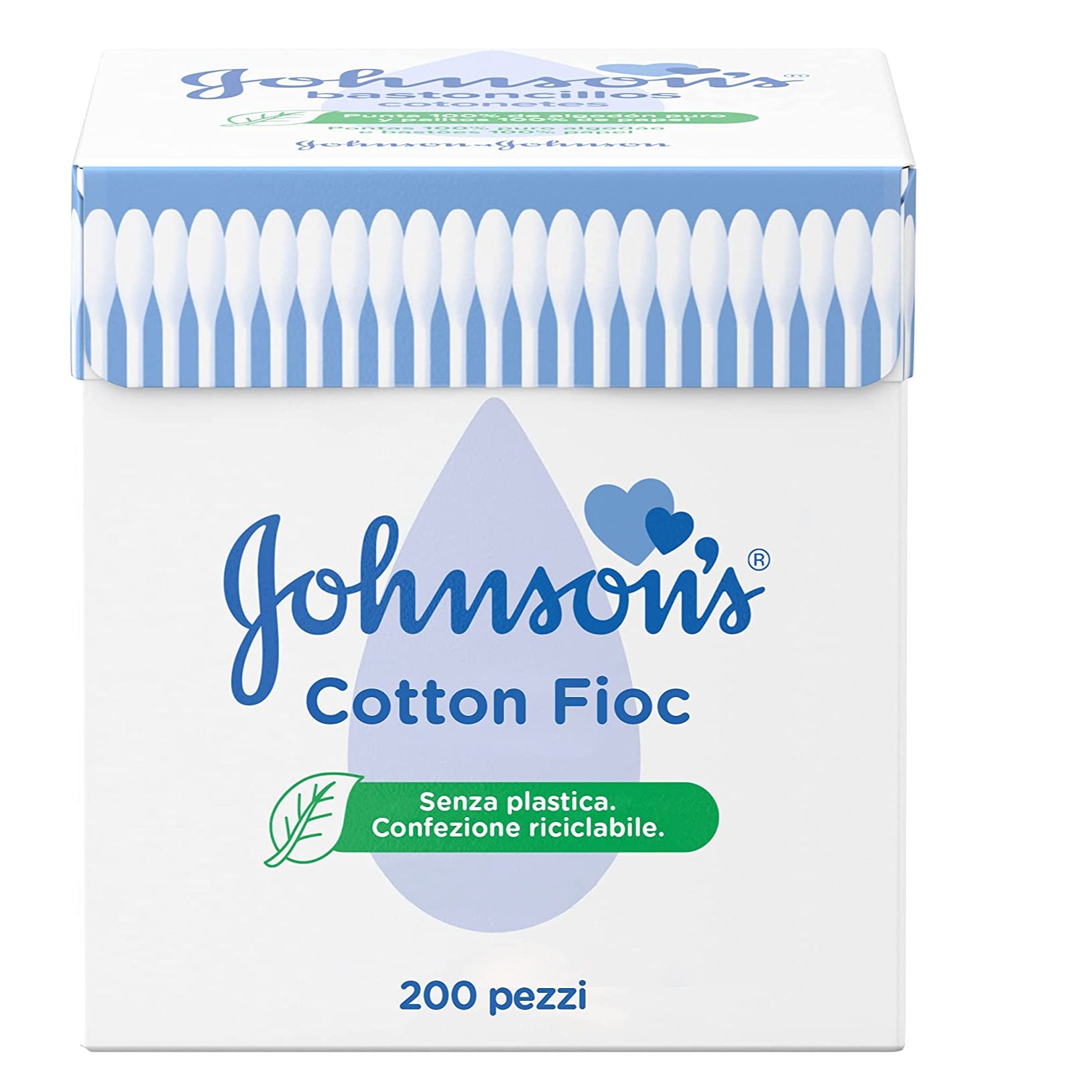 JOHNSONS COTTON FIOCC X 200 BIODEGRADABILE