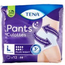 TENA PANTS CULOTTES PLUS NIGHT X 12