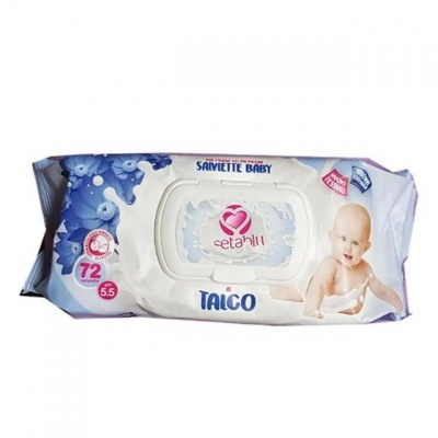 SETABLU SALVIETTINE BABY TALCO DA 72 XXL