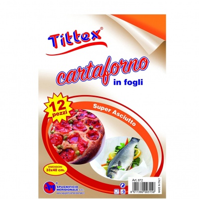 TITTEX CARTA FORNO IN FOGLI 12 PZ 33X40